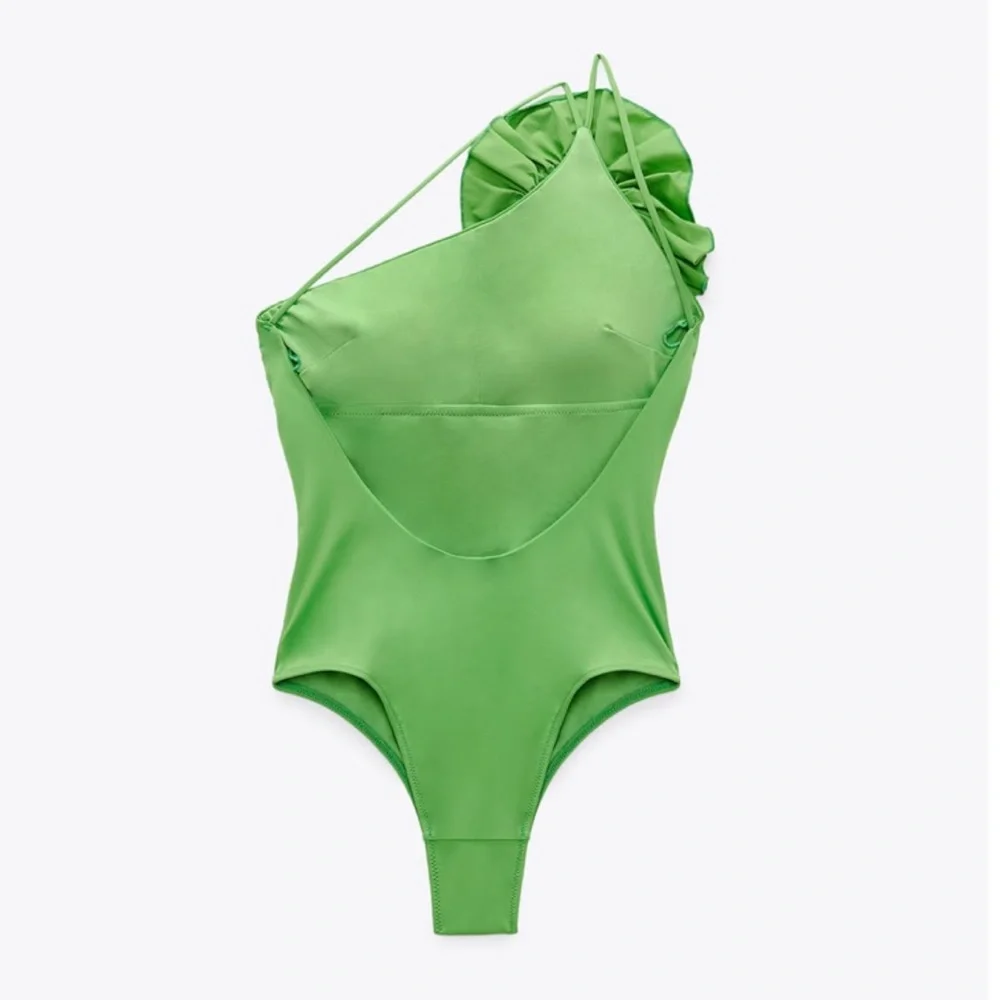 ZARA Floral Swimsuit Green - Picture 5 of 5